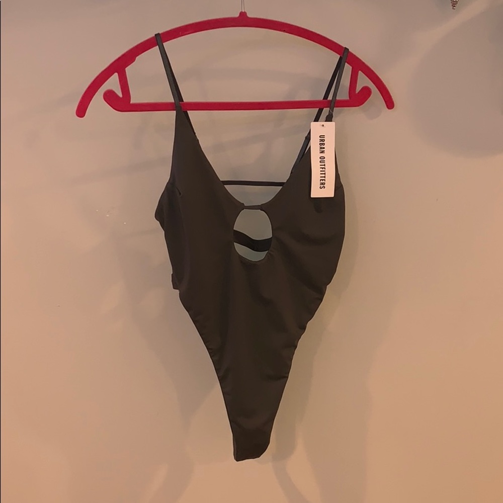 Hunter Green Strappy Body Suit